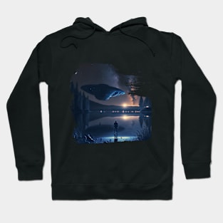 Ufos above a lake Hoodie